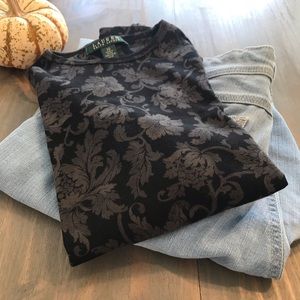 Lauren Ralph Lauren black long sleeve shirt